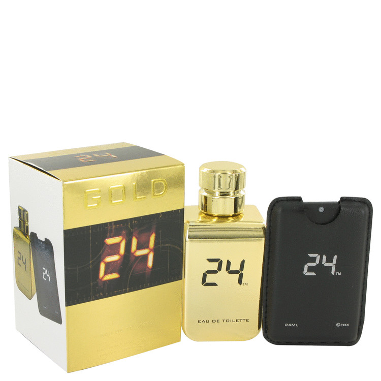 24 Ice Gold Eau De Toilette Spray 3.4 oz (100ml) 2 24 Gold The Fragrance by ScentStory