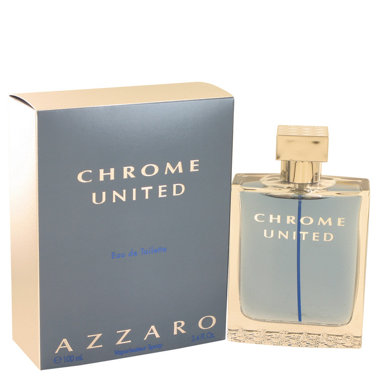 Chrome United Eau De Toilette Spray 6.8 oz (200ml) 4 Chrome United by Azzaro