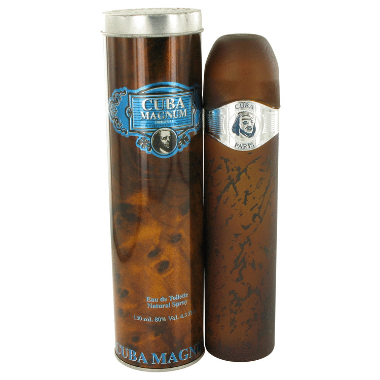 Cuba Magnum Gold Eau De Toilette Spray 4.2 oz (125ml) 2 Cuba Magnum Blue by Fragluxe