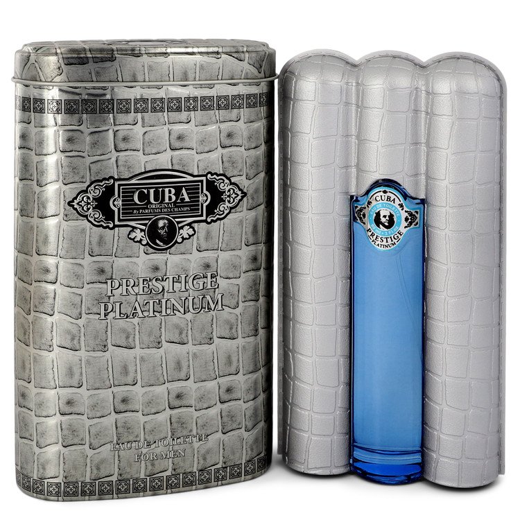 Cuba Prestige Platinum Eau De Toilette Spray 3 oz (90ml) 4 cuba prestige platinum by fragluxe p550464