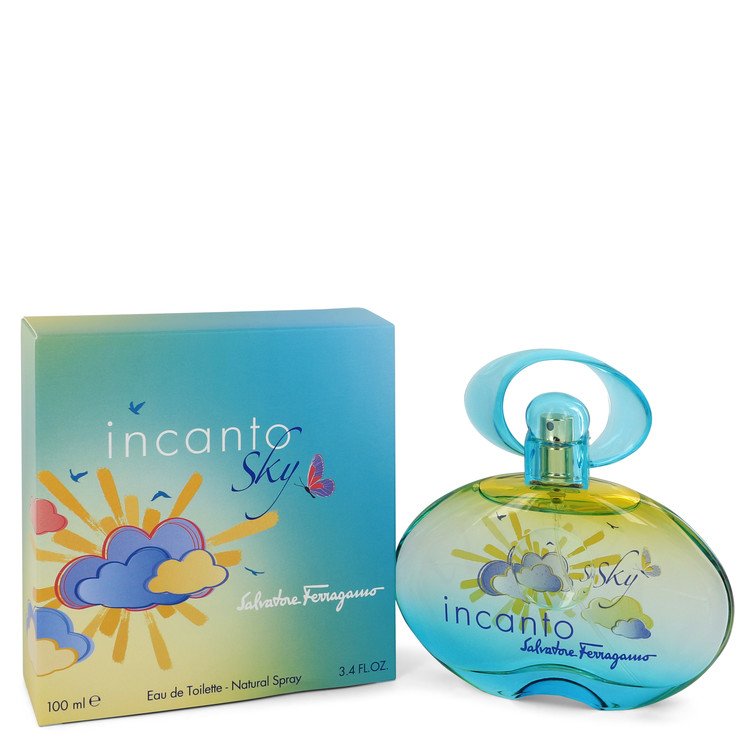 Incense Gold Eau De Parfum Spray (Unisex) 3.4 oz (100ml) 2 Incanto Sky by Salvatore Ferragamo