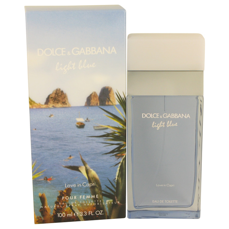 Light Blue Love Is Love Eau De Toilette Spray 3.3 oz (100ml) 2 Light Blue Love in Capri by Dolce & Gabbana