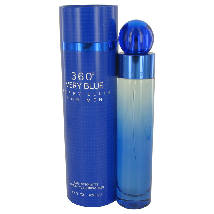 Perry Ellis 360 Very Blue Gift Set -- 3.4 oz Eau De Toilette Spray + .25 oz Mini EDT Spray + 3 oz Shower Gel + 6.8 oz Body Spray 4 Perry Ellis 360 Very Blue by Perry Ellis
