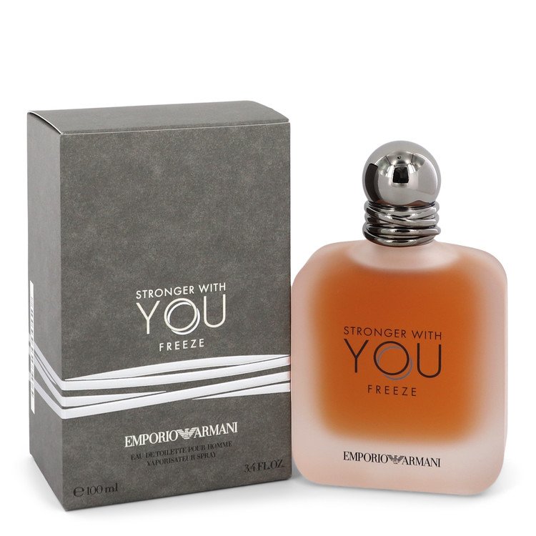 Stronger With You Freeze Eau De Toilette Spray 3.4 oz (100ml) 4 stronger with you freeze by emporio armani p551386