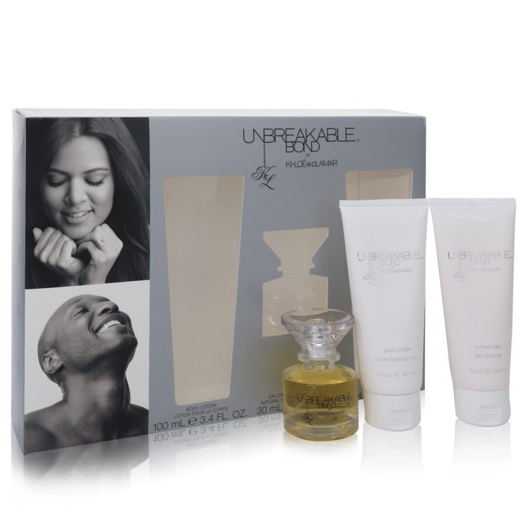 Unbreakable Bond Gift Set - 1 oz (30ml) Eau De Toilette Spray + 3.4 oz (100ml) Body Lotion + 3.4 oz (100ml) Shower Gel 4 unbreakable bond by khloe and lamar p551390