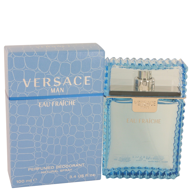 Versace Man Eau Fraiche Eau De Toilette Spray (Blue) 6.7 oz (200ml) 4 Versace Man by Versace