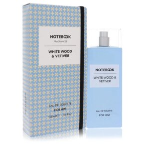 Notebook White Wood & Vetiver Cologne by Selectiva SPA for Men