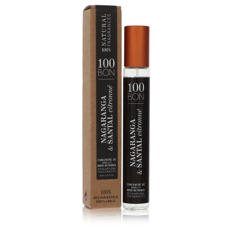 100 Bon Nagaranga & Santal Citronne Men Mini Concentree De Parfum (Unisex Refillable) .5 oz by 100 Bon