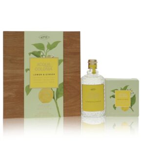 4711 Acqua Colonia Lemon & Ginger Women Gift Set: 5.7 oz Eau de Cologne Splash & Spray + 3.5 oz Aroma Soap by 4711