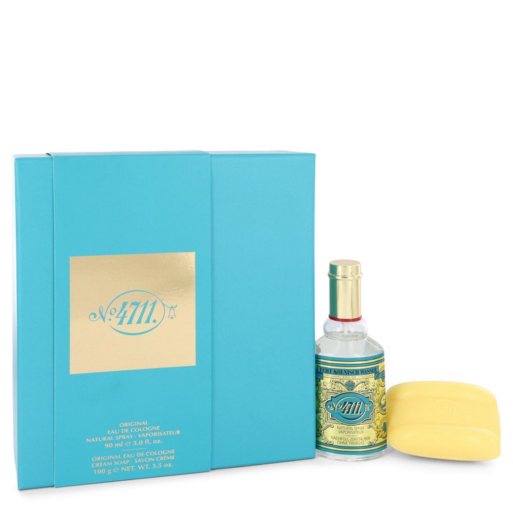 4711 Men Gift Set: 3 oz (90 ml) Eau De Cologne Spray + 3.5 oz Soap by 4711