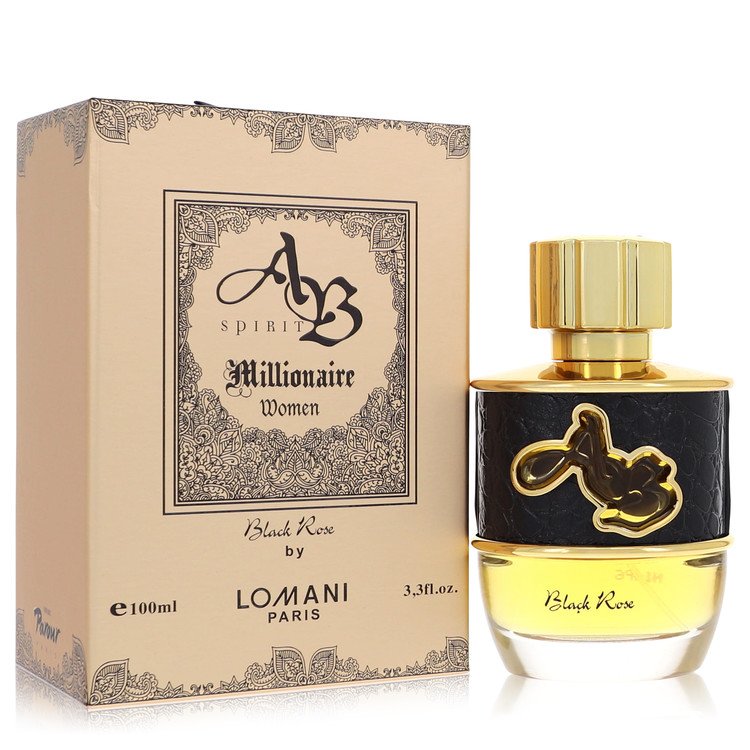 Ab Spirit Millionaire Black Rose Women Eau De Parfum Spray 3.3 oz (100 ml) by Lomani