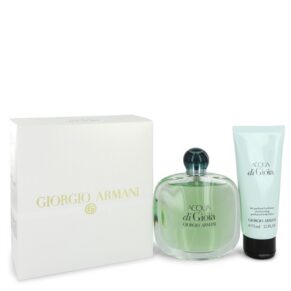 Acqua Di Gioia Women Gift Set: 3.4 oz (100 ml) Eau De Parfum Spray + 2.5 oz (75 ml) Body Lotion by Giorgio Armani