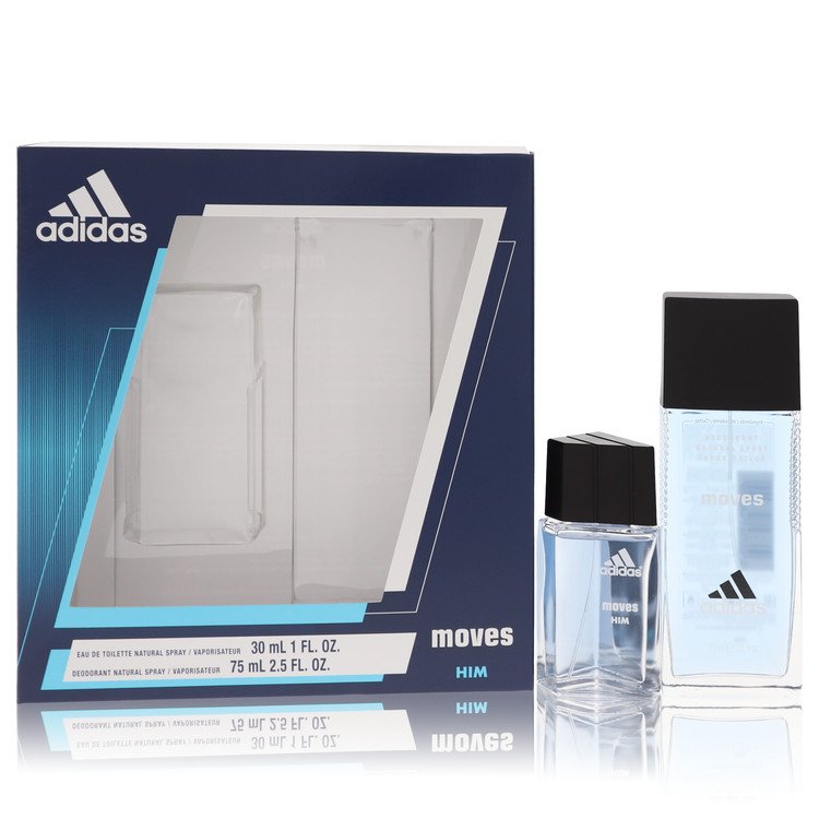 Adidas Moves Men Gift Set: 1 oz (30 ml) Eau De Toilette Spray + 2.5 oz (75 ml) Deodorant Spray by Adidas