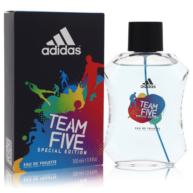 Adidas Team Five Men Eau De Toilette Spray 3.4 oz (100 ml) by Adidas