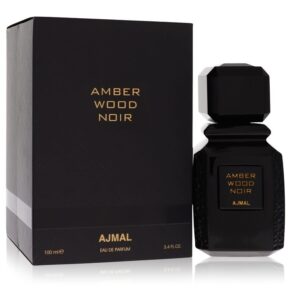 Ajmal Amber Wood Noir Women Eau De Parfum Spray (Unisex) 3.4 oz (100 ml) by Ajmal