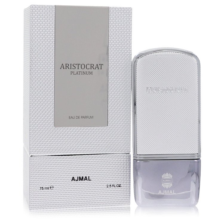 Ajmal Aristocrat Platinum Men Eau De Parfum Spray 2.5 oz (75 ml) by Ajmal