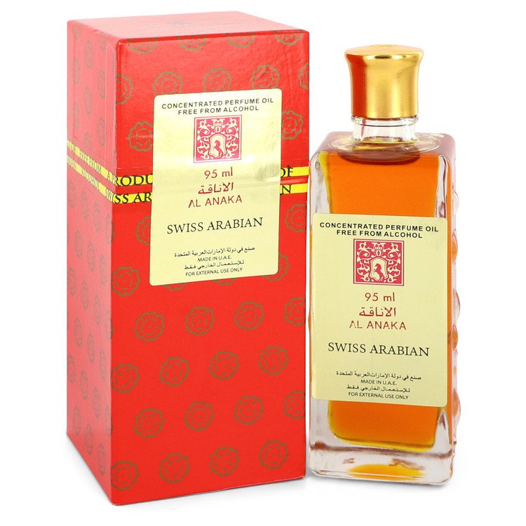 Al Anaka Women Concentrated Perfume Oil Free From Alcohol (Unisex) 3.2 oz by Swiss Arabian