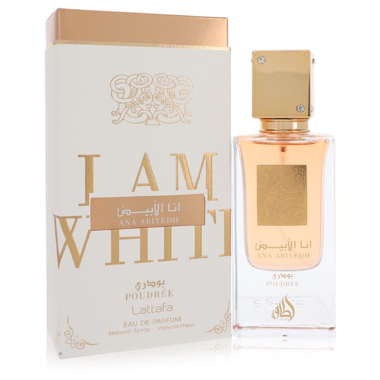 Ana Abiyedh I Am White Poudree Women Eau De Parfum Spray (Unisex) 2 oz (60 ml) by Lattafa
