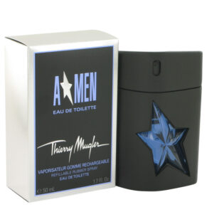 Angel Men Eau De Toilette Spray Refillable (Rubber Flask) 1.7 oz (50 ml) by Thierry Mugler
