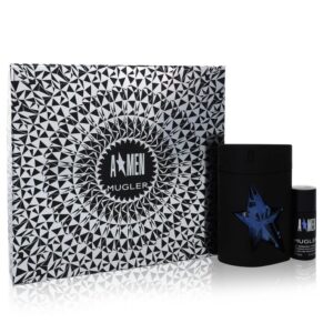 Angel Men Gift Set: 3.4 oz (100 ml) Eau De Toilette Spray (Refillable) + .7 oz Deodorant Stick by Thierry Mugler