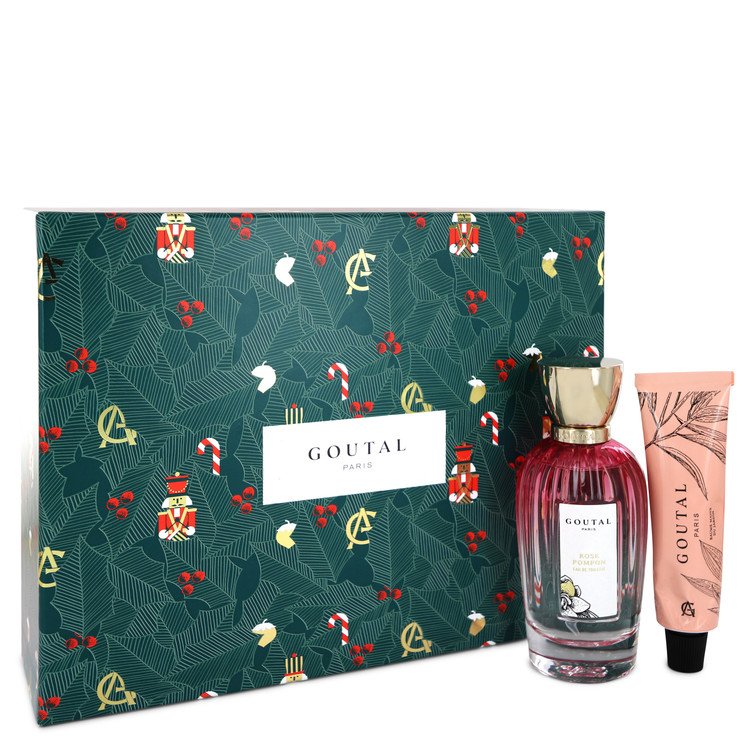 Annick Goutal Rose Pompon Women Gift Set: 3.4 oz (100 ml) Eau De Toilette Spray + 1.3 oz Garden Hand Balm by Annick Goutal
