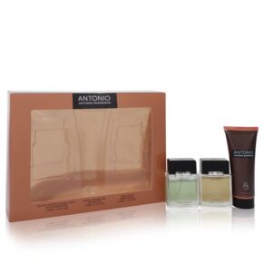 Antonio Men Gift Set: 1 oz (30 ml) Eau De Toilette Spray + 1 oz (30 ml) After Shave + 2.5 oz (75 ml) Bath & Shower Gel by Antonio Banderas