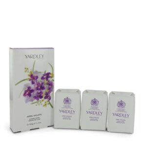 April Violets Women 3 x 3.5 oz Soap 3.5 oz by Yardley London