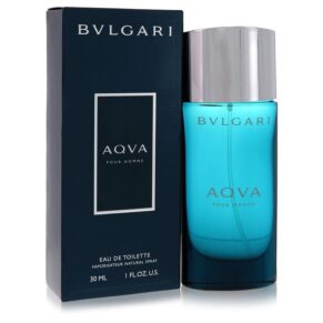 Aqua Pour Homme Men Eau De Toilette Spray 1 oz (30 ml) by Bvlgari