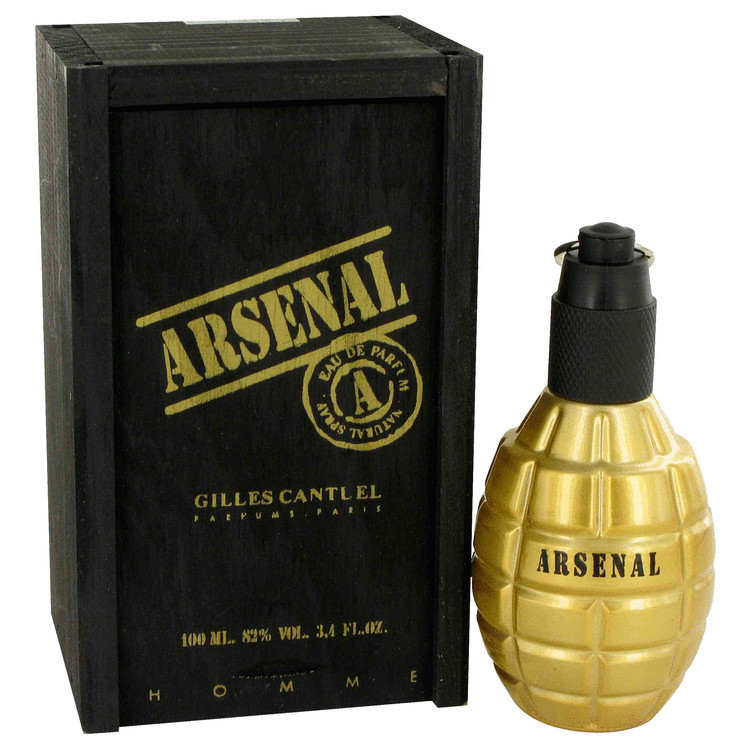 Arsenal Gold Men Eau De Parfum Spray 3.4 oz (100 ml) by Gilles Cantuel