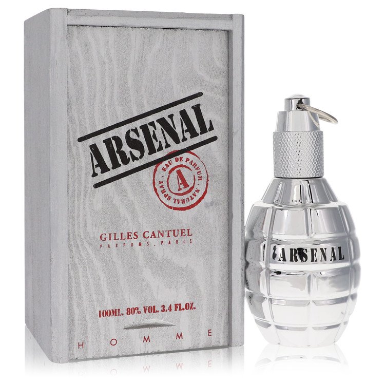 Arsenal Platinum Men Eau De Parfum Spray 3.4 oz (100 ml) by Gilles Cantuel