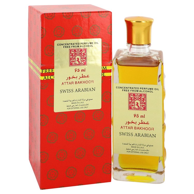 Attar Bakhoor Women Concentrated Perfume Oil Free From Alcohol (Unisex) 3.2 oz by Swiss Arabian