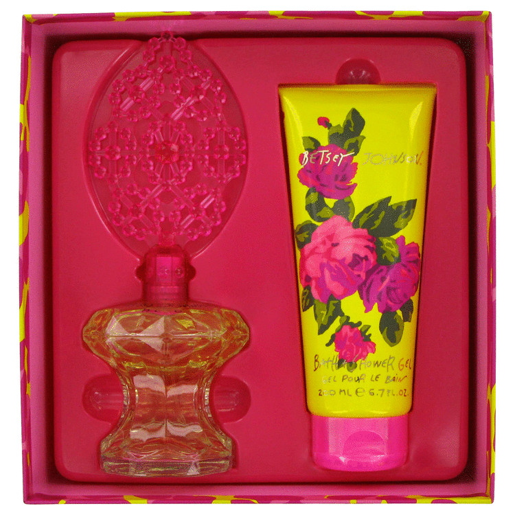 Betsey Johnson Women Gift Set: 3.4 oz (100 ml) Eau De Parfum Spray + 6.7 oz (200 ml) Shower Gel by Betsey Johnson