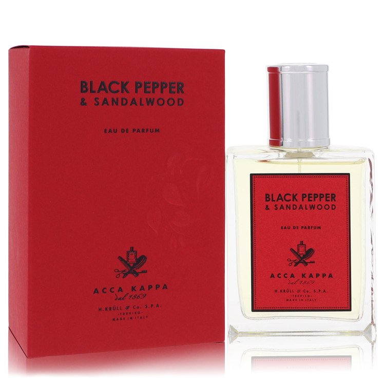 Black Pepper & Sandalwood Men Eau De Parfum Spray 3.3 oz (100 ml) by Acca Kappa