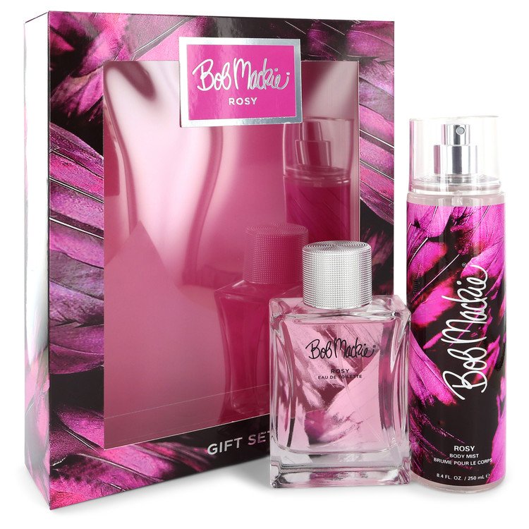 Bob Mackie Rosy Women Gift Set: 3.4 oz (100 ml). Eau De Toilette Spray + 8.4 oz Body Mist by Bob Mackie