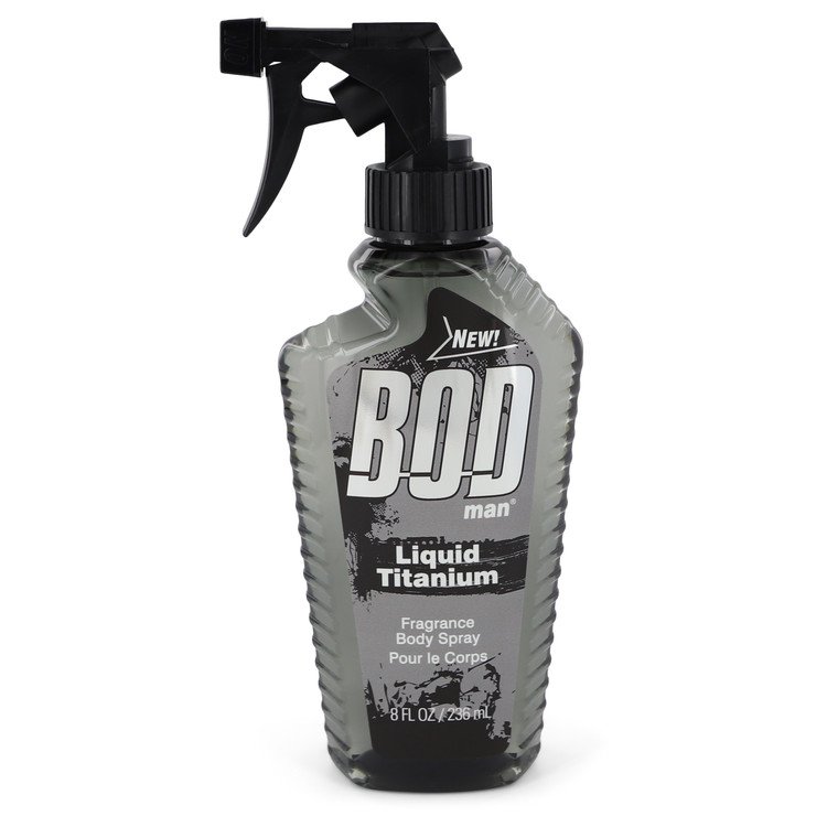 Bod Man Liquid Titanium Men Fragrance Body Spray 8 oz (240 ml) by Parfums De Coeur