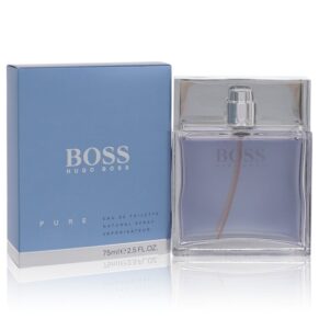 Boss Pure Men Eau De Toilette Spray 2.5 oz (75 ml) by Hugo Boss