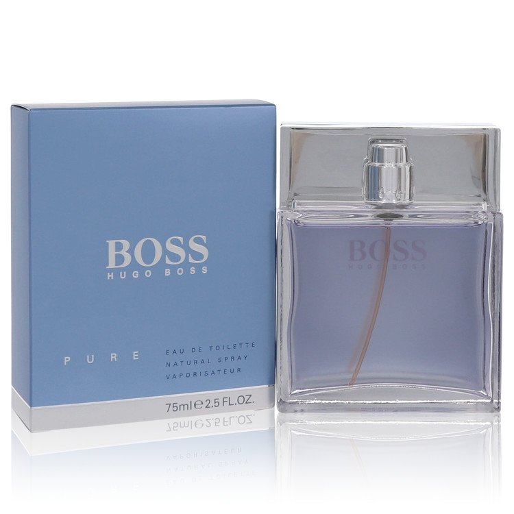 Boss Pure Men Eau De Toilette Spray 2.5 oz (75 ml) by Hugo Boss