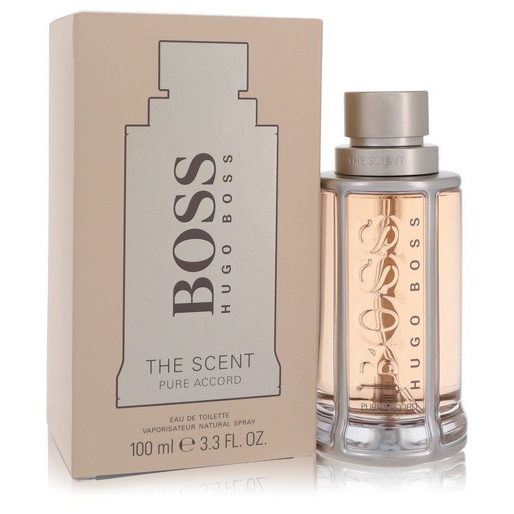 Boss The Scent Pure Accord Men Eau De Toilette Spray 3.3 oz (100 ml) by Hugo Boss