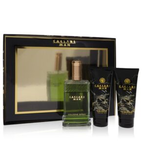 Caesars Men Gift Set: 4 oz (120 ml) Cologne Spray + 3.3 oz (100 ml) Shower Gel + 3.3 oz (100 ml) After Shave Balm by Caesars