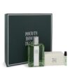 Gift Set: 4.2 oz (125 ml) Eau De Toilette Spray + 3.3 oz (100 ml) Soap + .06 oz Vial (Sample)