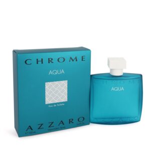 Chrome Aqua Men Eau De Toilette Spray 3.4 oz (100 ml) by Azzaro