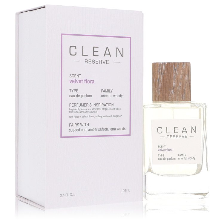 Clean Reserve Velvet Flora Women Eau De Parfum Spray 3.4 oz (100 ml) by Clean