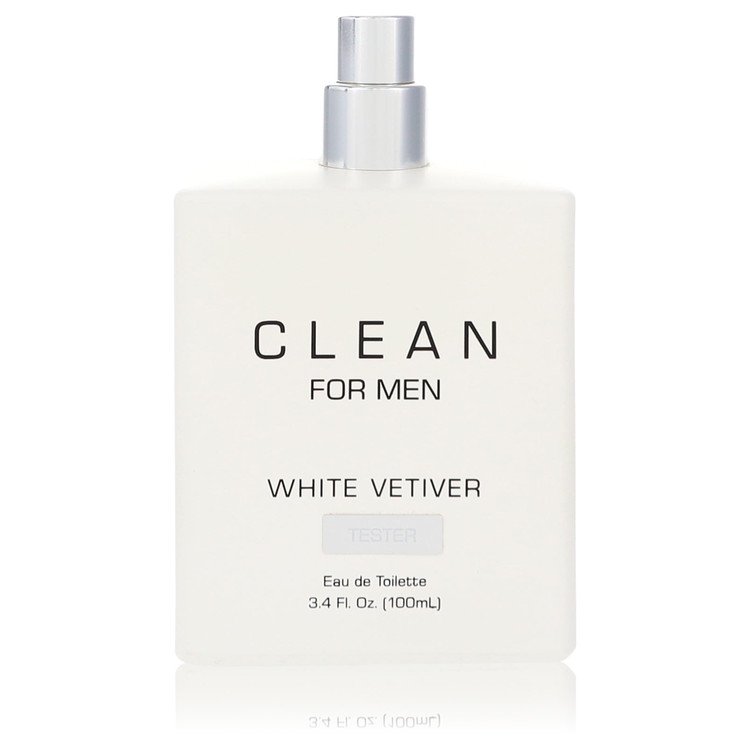 Clean White Vetiver Men Eau De Toilette Spray (Tester) 3.4 oz (100 ml) by Clean