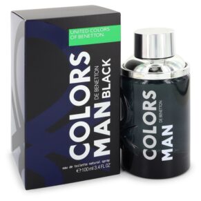 Colors De Benetton Black Men Eau De Toilette Spray 3.4 oz (100 ml) by Benetton