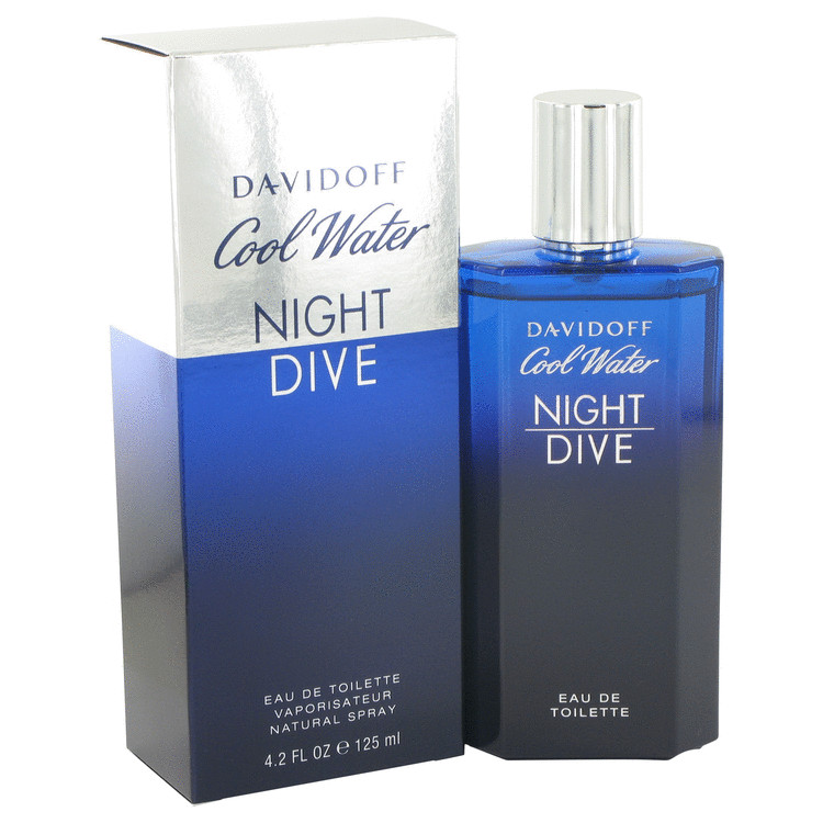 Cool Water Night Dive Men Eau De Toilette Spray 4.2 oz (125 ml) by Davidoff