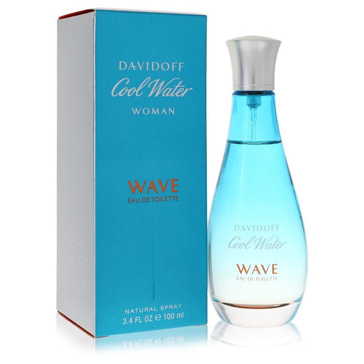 Cool Water Wave Women Eau De Toilette Spray 3.4 oz (100 ml) by Davidoff