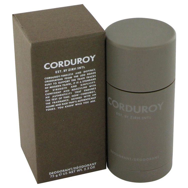 Corduroy Men Deodorant Stick (Alcohol - Free) 2.5 oz (75 ml) by Zirh International