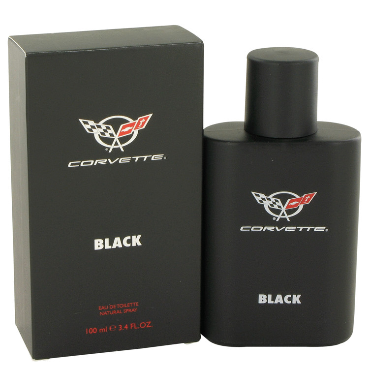 Corvette Black Men Eau De Toilette Spray 3.4 oz (100 ml) by Vapro International