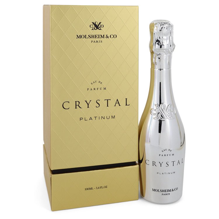 Crystal Platinum Women Eau De Parfum Spray 3.4 oz (100 ml) by Molsheim & Co