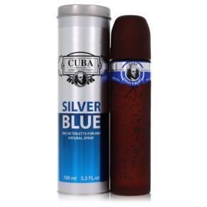 Cuba Silver Blue Men Eau De Toilette Spray 3.3 oz (100 ml) by Fragluxe